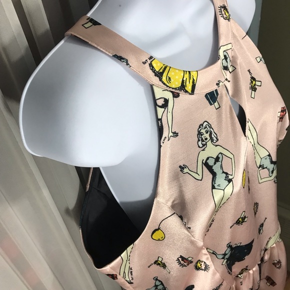 Smak Parlour Fun Retro Print Dress with Pockets - Picture 9 of 9